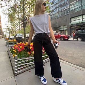 Babaton Shoulder Pad tee Shirt